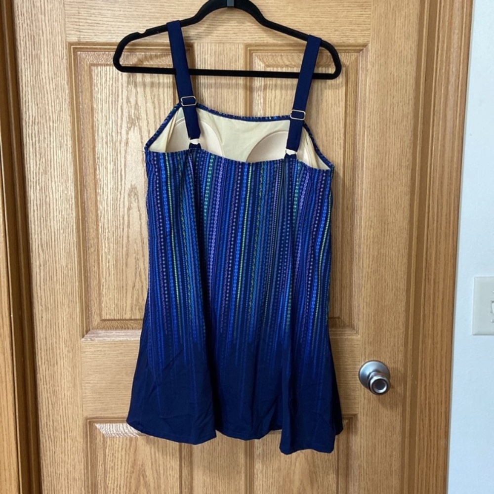 New Princess Seam Classic One
Piece Swimdress Swimsuits For All Plus size 22 - Picture 4 of 5